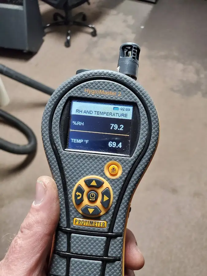 Moisture meter humidity assessment for Fire & Smoke Damage Restoration in Aventura